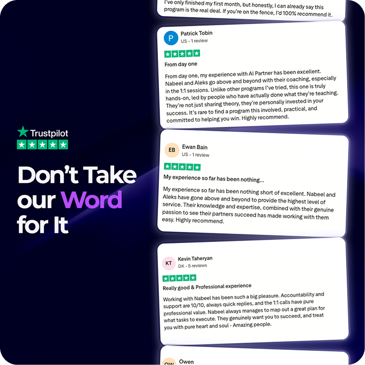 Trustpilot social proof ad
